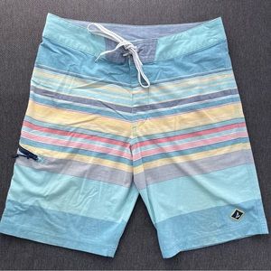 Sperry Striped Board Shorts - Size 32